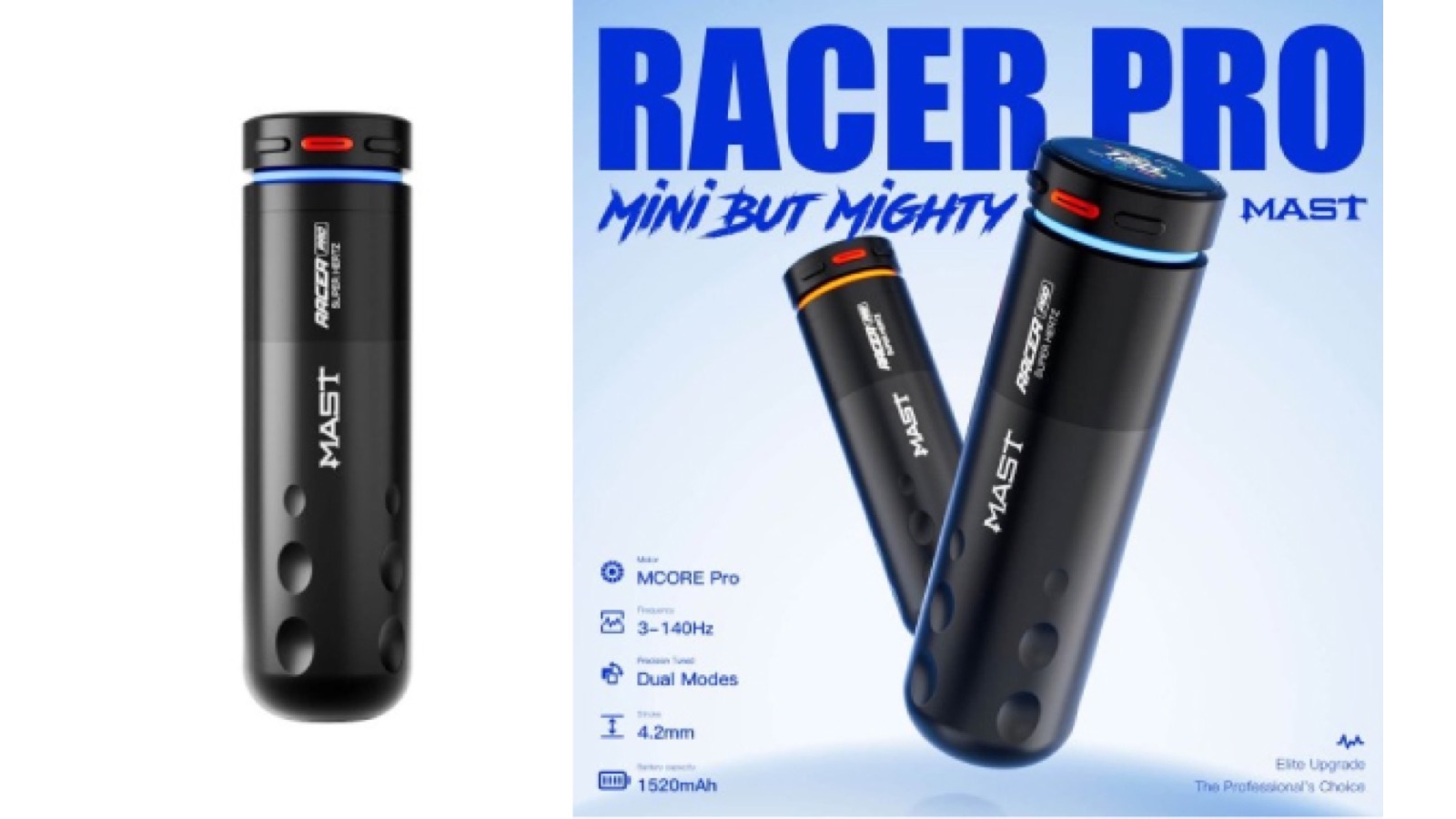 Mast Racer Pro｜ブラック｜4.2mm ストローク